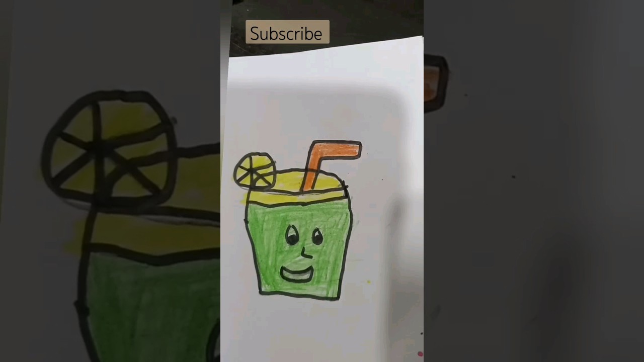 Lemonade glass by 9year old kid 🧒 