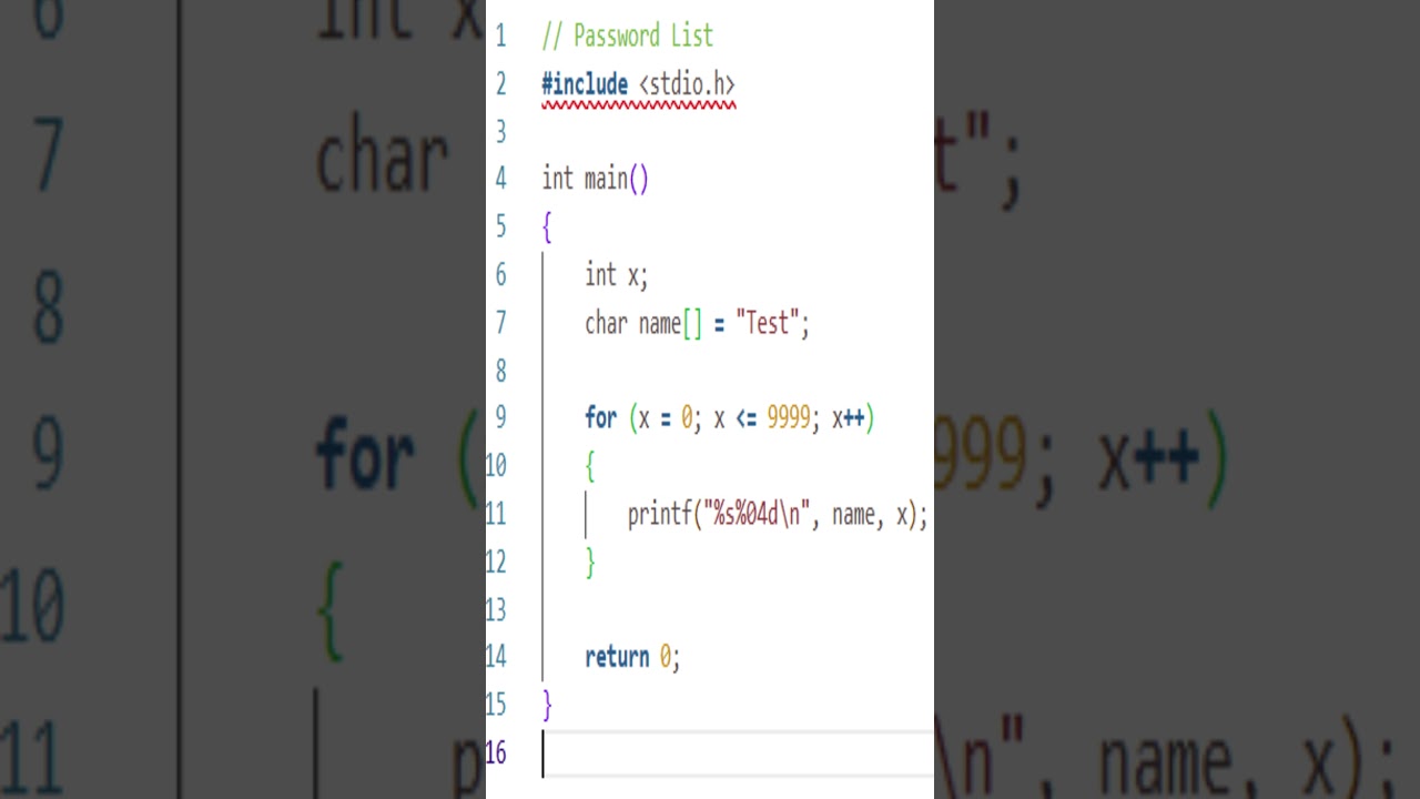 C Programming Tutorial for Beginners | Episode 2 – Password List Generator