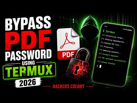 Unlock PDF Password Using Termux (Easy Guide) | 2026