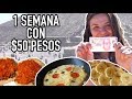 UNA SEMANA COMIENDO CON 50 PESOS | VEGANO