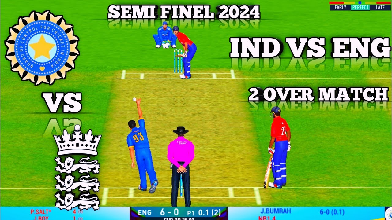 IND VS ENG T20 MATCH // SEMI FINEL 2024 // REAL CRICKET 25 GAMEPLAY ...