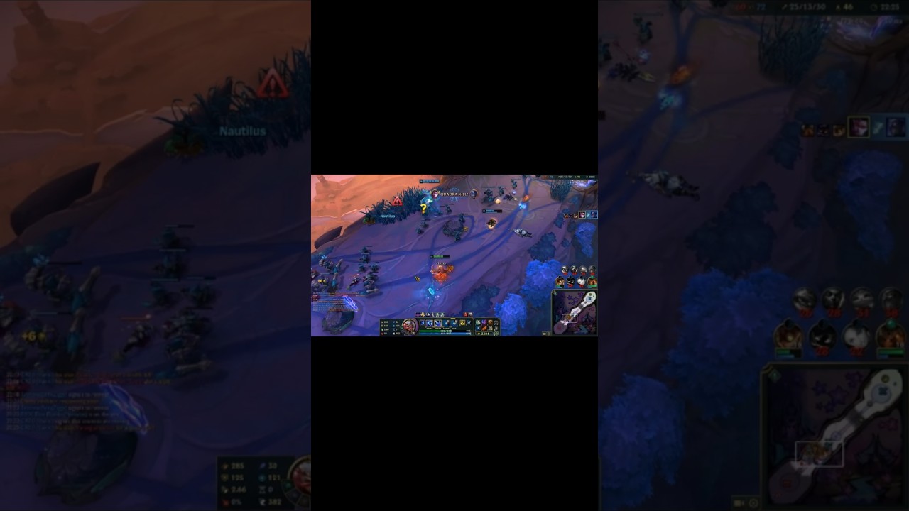 LoL Uzi Vayne Skin: Risen Legend Vayne 1 HP Double Quadrakill on Aram