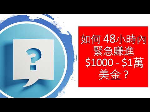 如何 48小時內 緊急賺進  $1000 - $1萬 美金 ?  8NET 30 Day Challenge：Day 13  【隨時下架】
