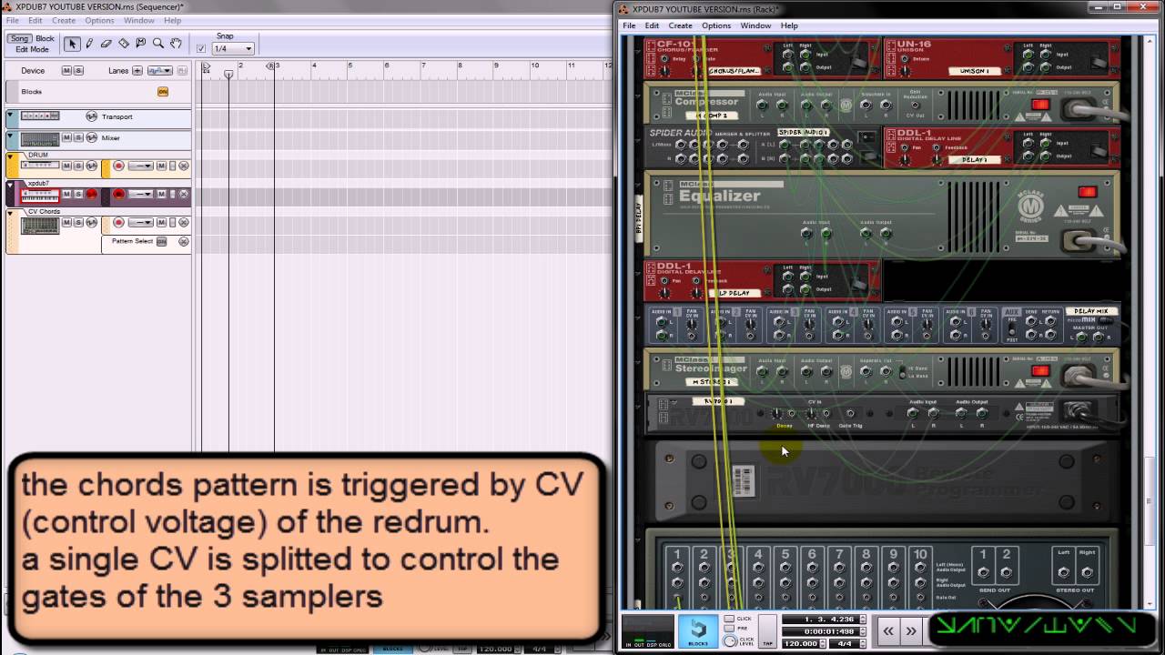 Dub Techno Chords : an experimental combinator patch (Propellerhead ...