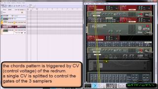 Dub Techno Chords : an experimental combinator patch (Propellerhead Reason 5 )
