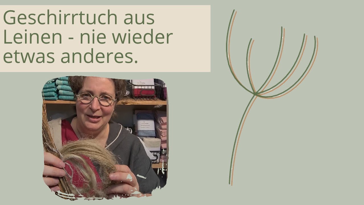 Geschirrhandtuch aus Leinen -  Du willst nie mehr etwas anderes