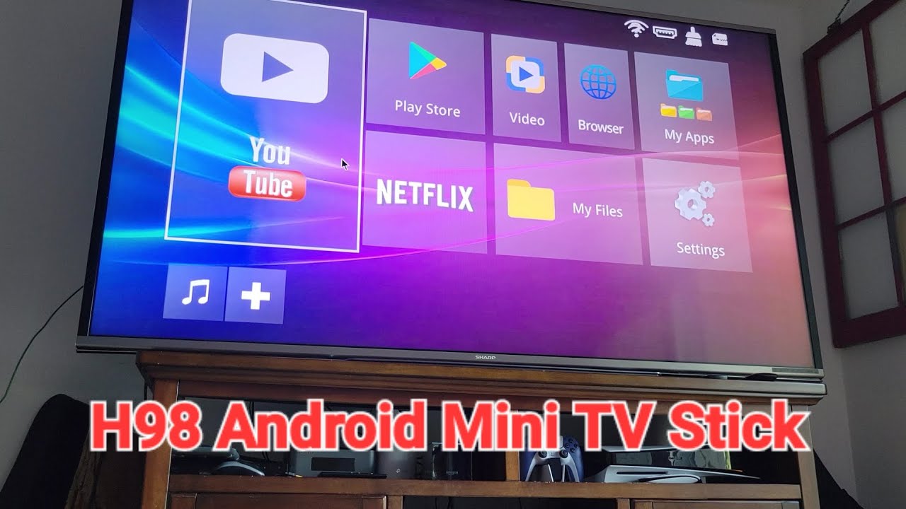 H98 Android Mini TV Stick Unboxing and Review 