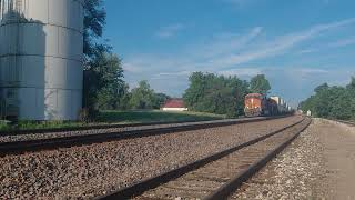 Railfan's Marceline Subdivision BNSF #3883 #6665 Lead Q - LACCHI Double Stack Hornshow 2x 👋La Plata 