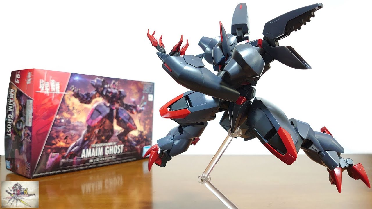 左右非対称のデザインを再現 細かい色分け 大ボリュームの本体 Hg 1 72 アメインゴースト レビュー Youtube