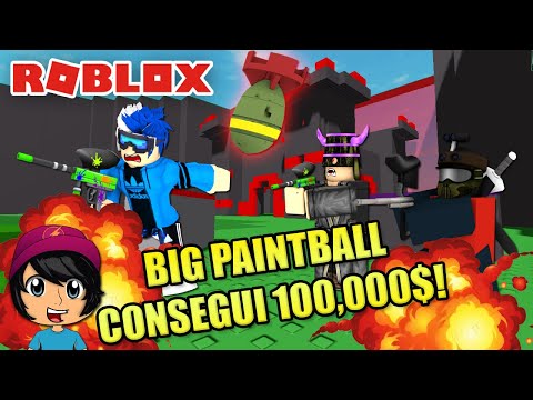 Consegui 100000 Monedas Pro En Big Paintball Soy Blue Roblox Espanol Youtube - escape de la bola asesina en roblox youtube