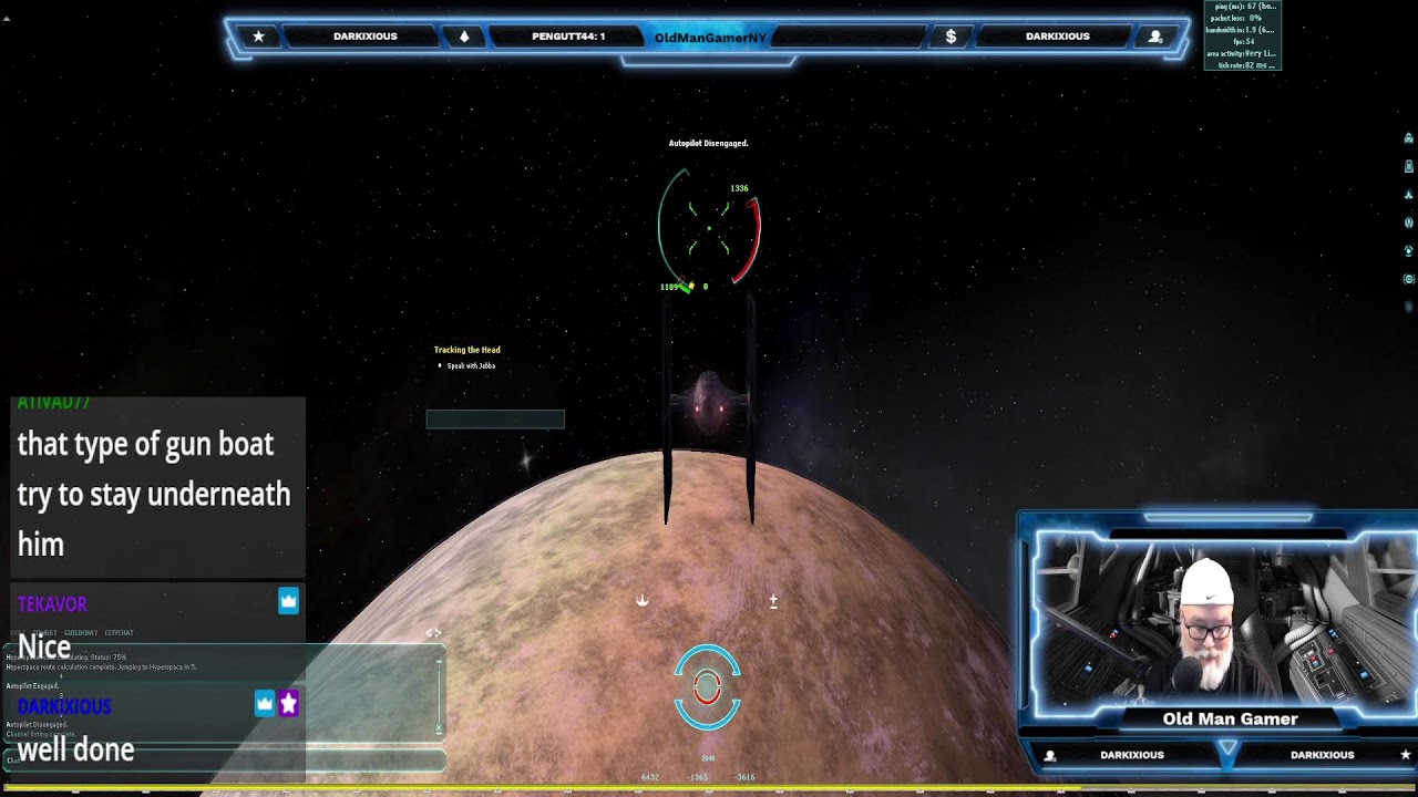 SWG - Legends Server -  Level up in Jabba's Park - Space!