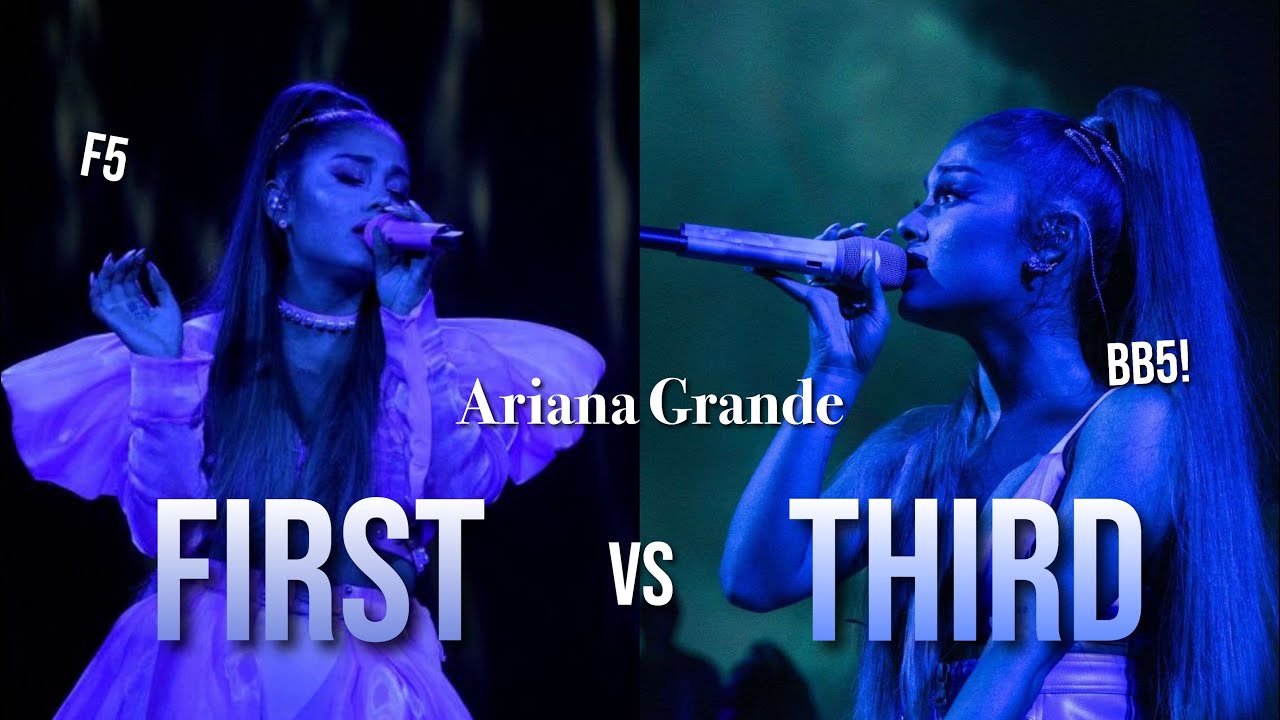 Ariana Grande First Vs Third Leg On The Sweetener World Tour