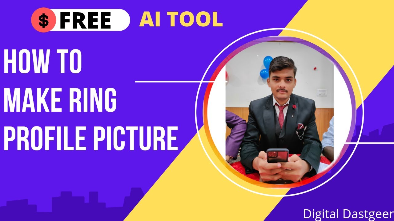 How to add ring around profile picture | How to make professional profile picture | 