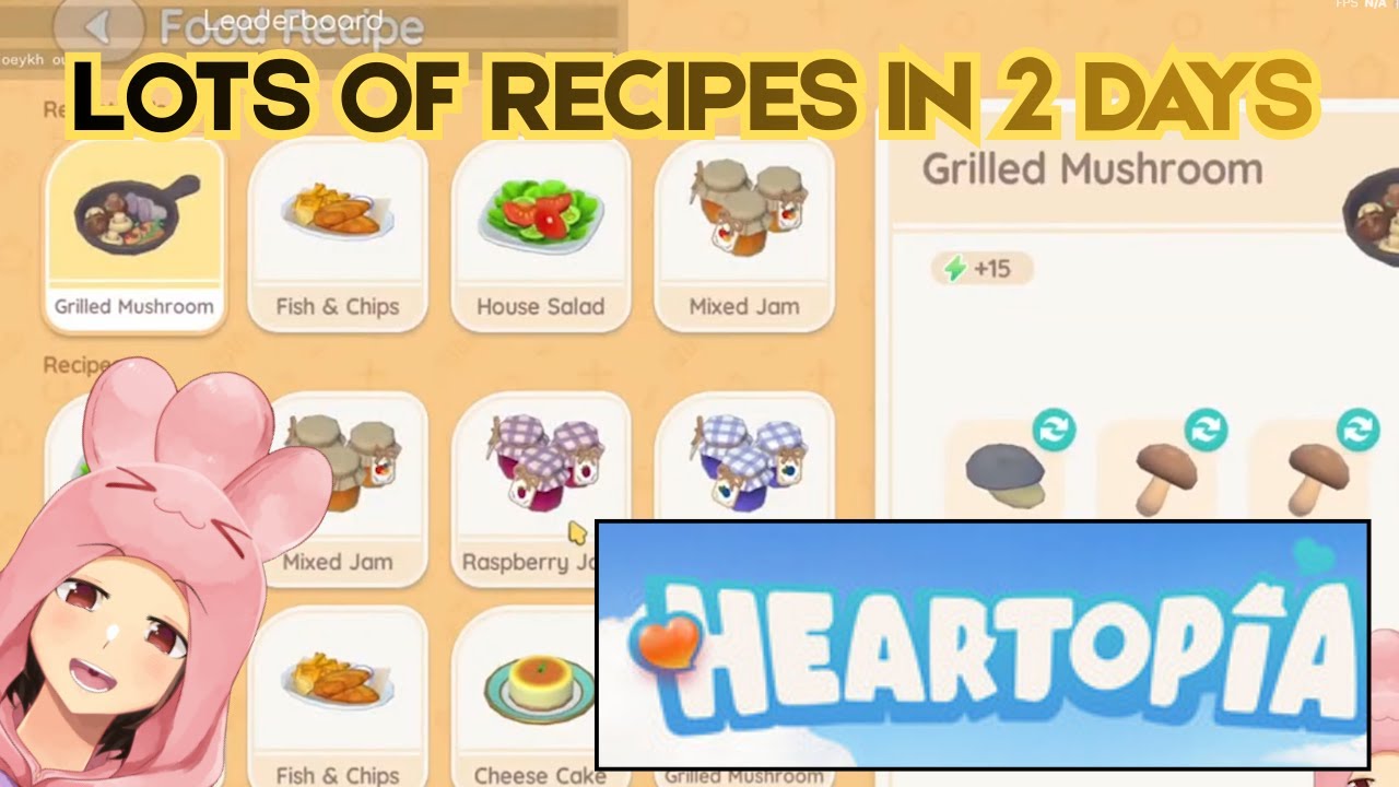 The reason why I have so many recipes in two days of HEARTOPIA - YouTube