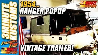 1954 RANGER POPUP VINTAGE TRAILER - 3MINUTE KUSTOMS