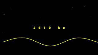 5630 HZ FREQUENCY PURE TONE 1 HOUR ЧАС NO Voice, For Meditation, Testing | Black Screen