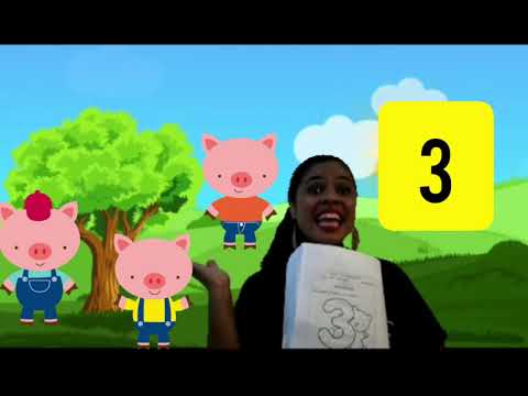 Vídeo aula. Educação Infantil. Apresentação numeral 3.