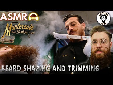 ASMR Barber shop relax shaving 💈 Montereale Barbieri 💈 beard and mustache italian style