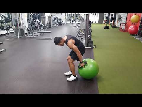Swiss Ball Lateral Raises