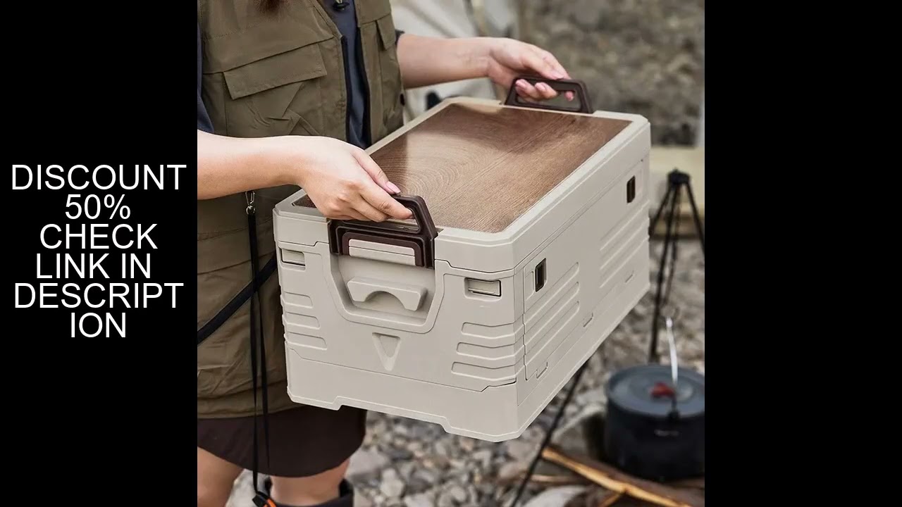 Outdoor Camping Folding Storage Box Car Storage Food Box Travel Storage Bag Camping Equipment Tablew