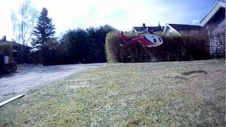 Quadcopter Hughes MD500 first test flight
