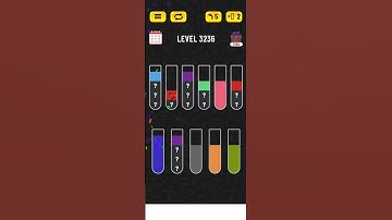 Water sort puzzle - Level 3236 #puzzle #watersortpuzzle #games #level #gaming #gameplay #solution