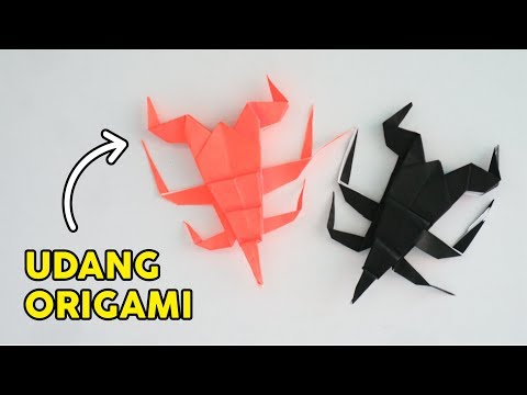 Cara Membuat Udang Lobster Origami Mudah How To Fold Shrimp