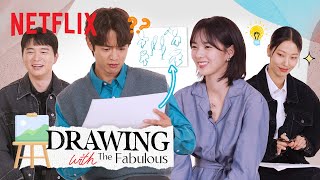 Cast of The Fabulous team up to draw scenes from their show | Drawing with The Fabulous [ENG SUB]
