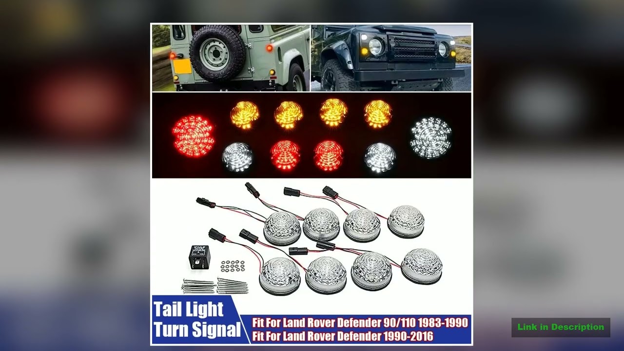 10PcsSet Modified LED Signal Lamps Reversing Tail Light Turn Signal Lamp Fit For Land Rover