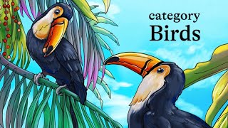 Happy Color App | Birds Compilation | Color By Numbers | Animated screenshot 4