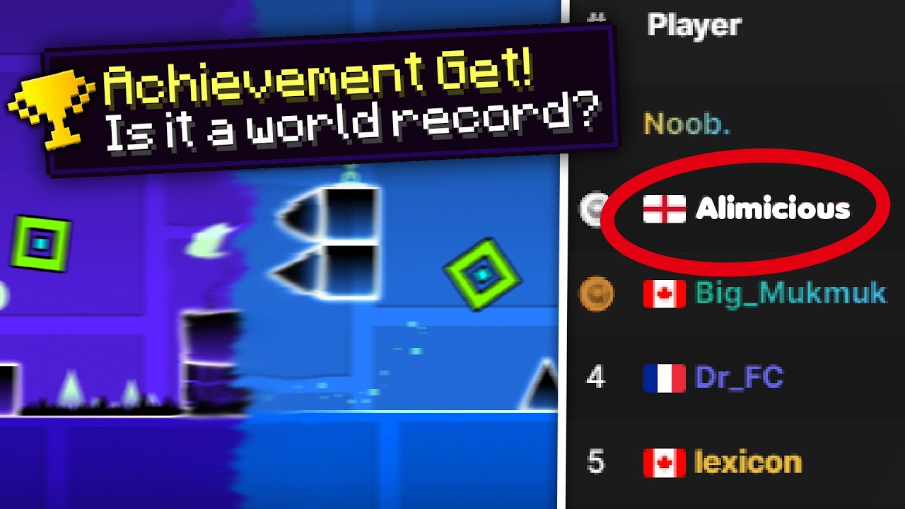 How i almost got a geometry dash world record youtube