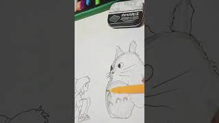 #gibli art #drawing #oilpastel #subscribe #girl #teddy