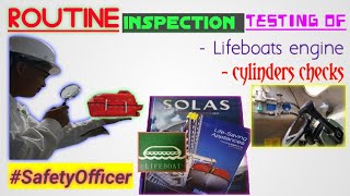 How to start Lifeboat engine & test the cylinder air bottles | safety officer job | vetting ready