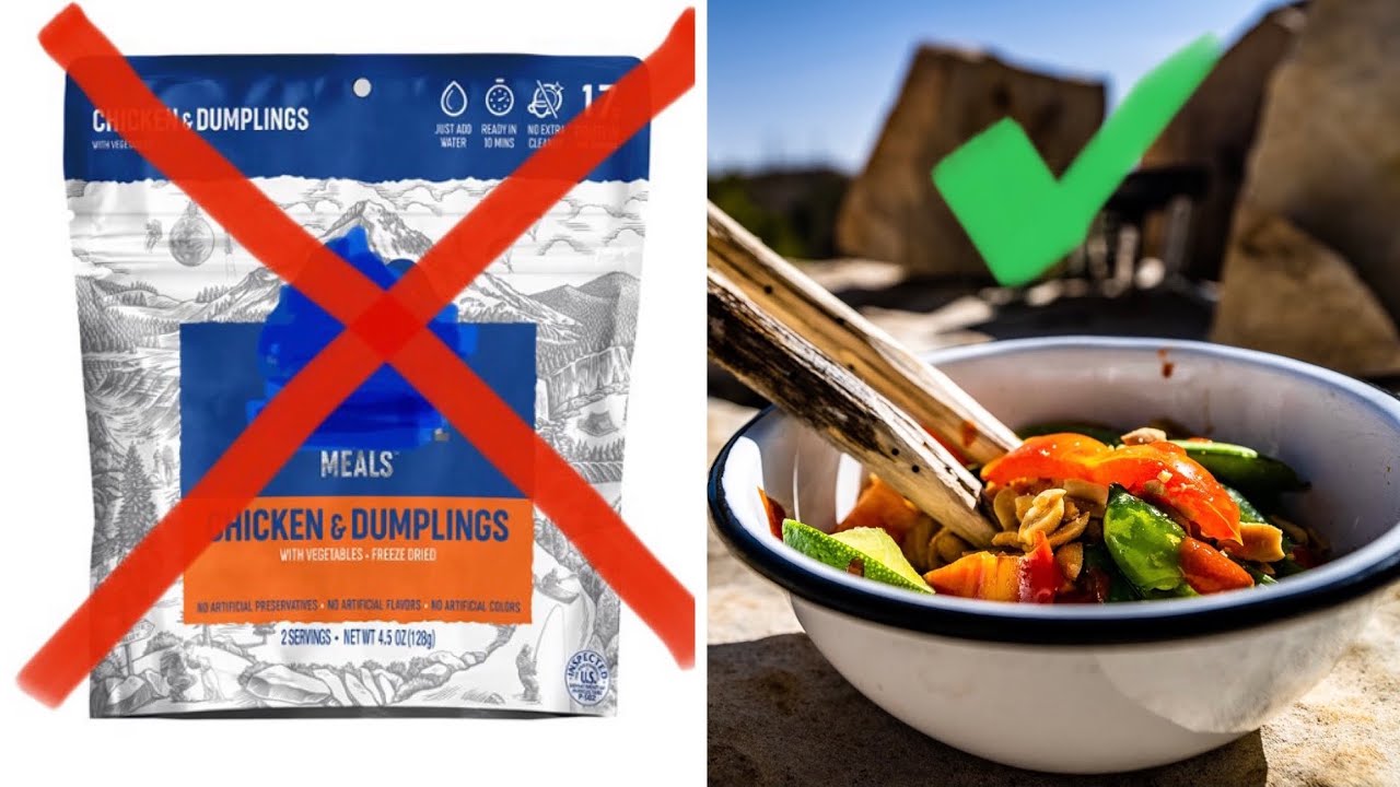 STOP eating freeze dried meals - Make THIS instead - My hike with a