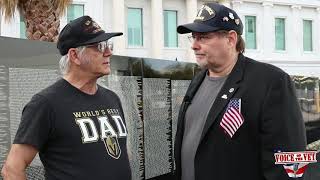 Larry Hastings at the Traveling Wall