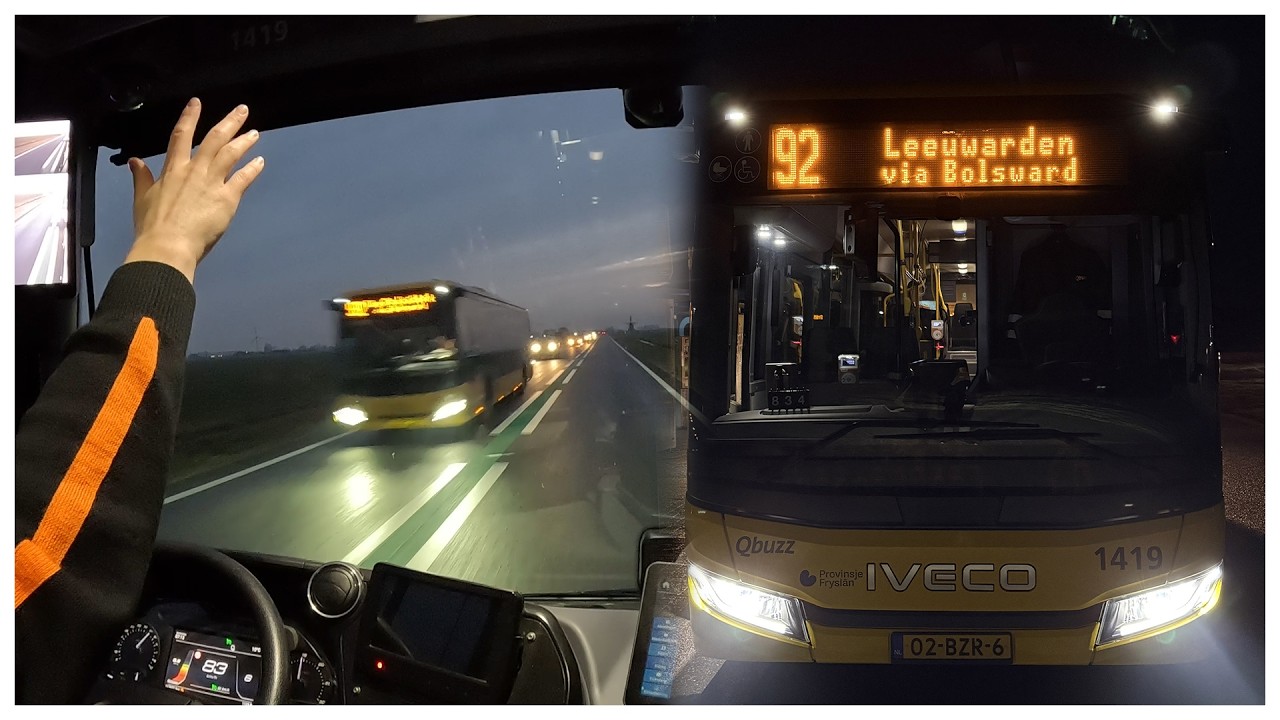 Qbuzz FRL Lijn 92 - Zurich Kop Afsluitdijk - Leeuwarden via Bolsward