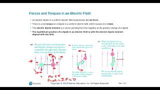 Lecture 5: Electric torque on dipoles.
