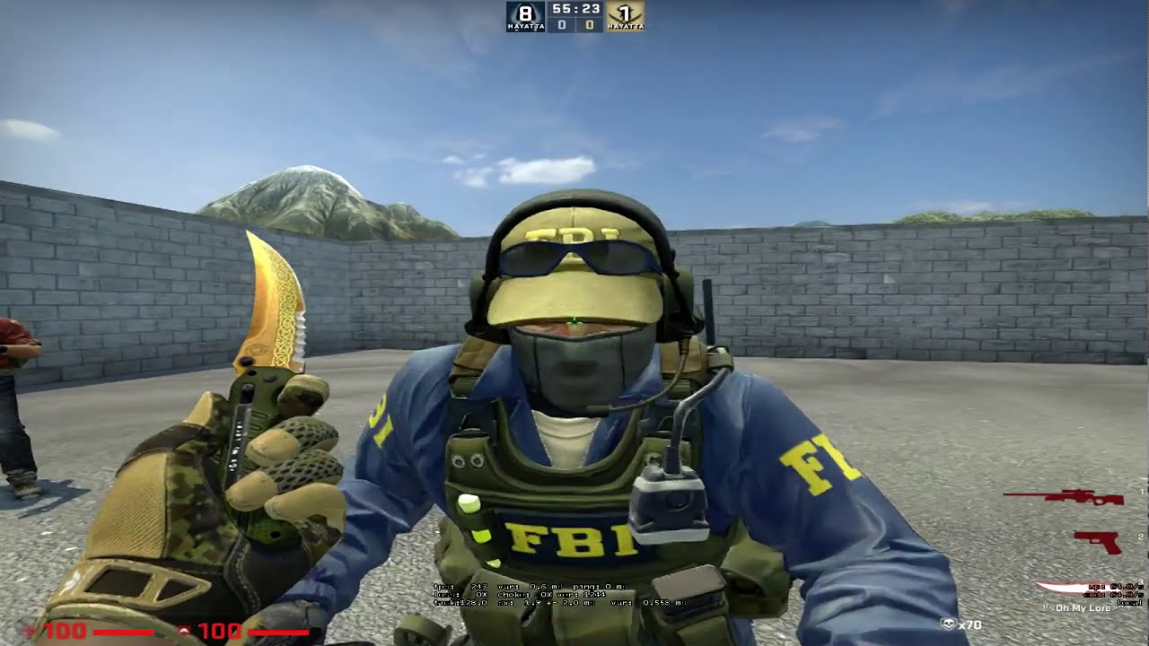 Sport Gloves Arid FT (0.15 float) + flip knife lore (MW 0.07 float) showcase