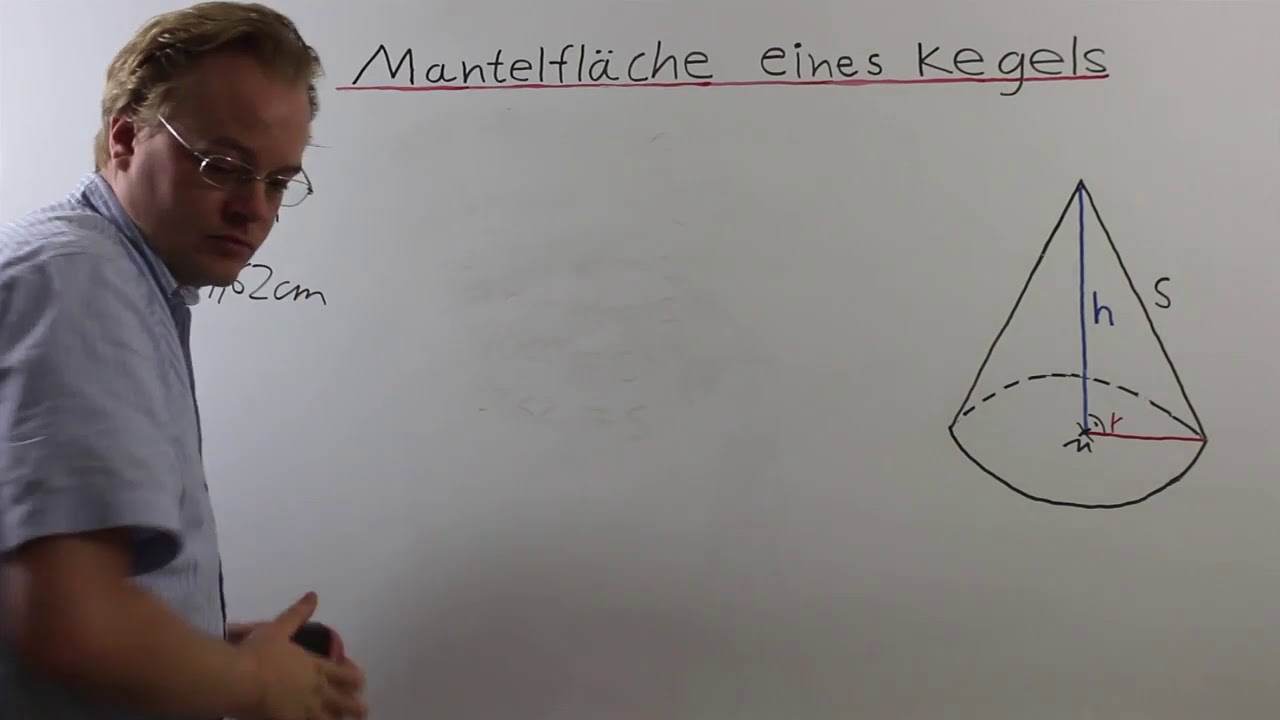 Mantelfläche Eines Kegels 9. Klasse - YouTube