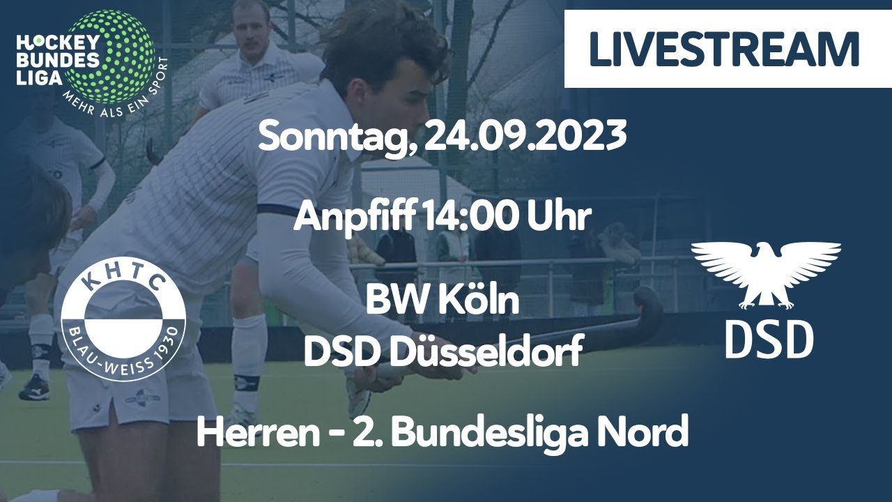 Herren - 2. Bundesliga Nord - BW Köln vs. DSD Düsseldorf (3. Spieltag - Feldsaison 2023/2024)
