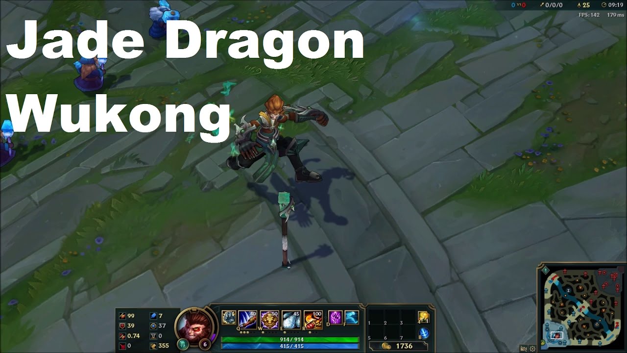 Jade Dragon Wukong SkinSpotlight - League of Legends - YouTube