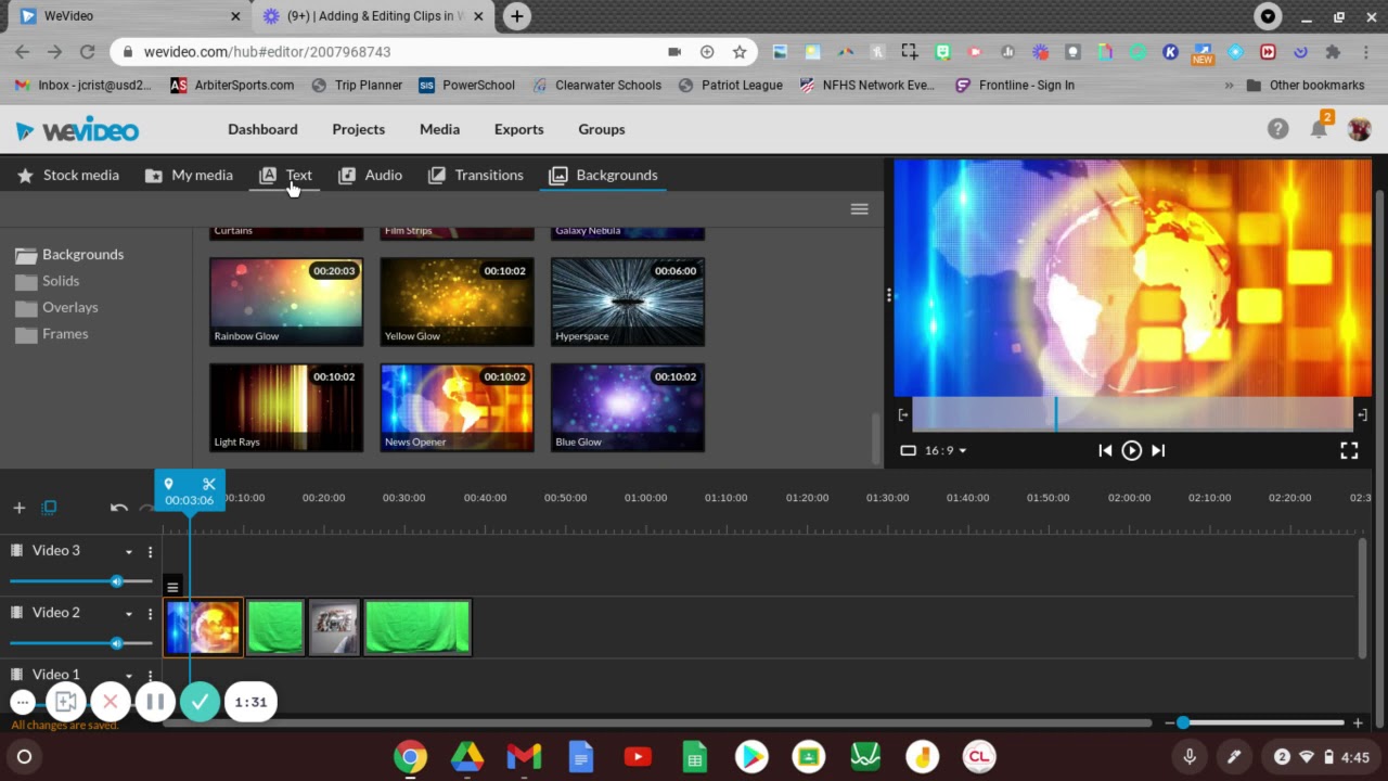 Adding Text and Pictures in WeVideo