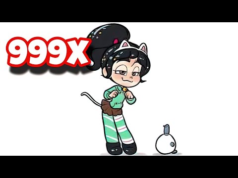 vanellope sad cat dance ! 999x speed