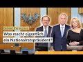 Was macht eigentlich ein Nationalratspräsident oder eine -präsidentin?