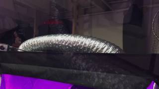 2x4 indoor Grow tent ventilation set up