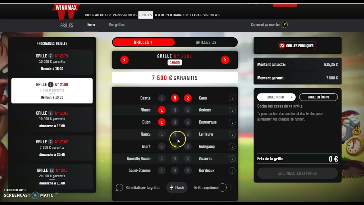MES PRONOSTICS LIGUE 2 POUR CE SAMEDI // GRILLE WINAMAX // LOTO FOOT 7