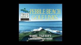 True Golf Classics: Pebble Beach Golf Links (SNES/SFC) - BGM 01: Title Theme / Menu Theme screenshot 5