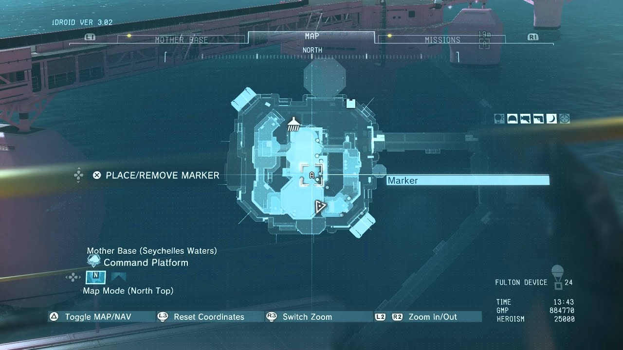 Metal Gear Solid V Mother Base Emblem Part Front Cardboard Box