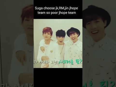 suga choose Jungkook,rm,jin