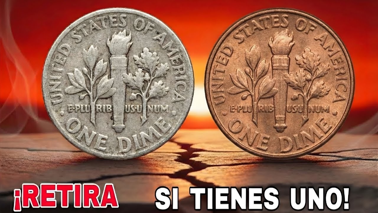 Estas 3 monedas de 10 centavos podrían valer una fortuna 💰